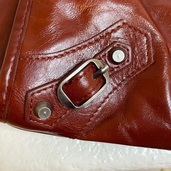 Vintage Y2K Balenciaga Paris City Leather boho bag with fringe and accessories - Picture 12 of 13